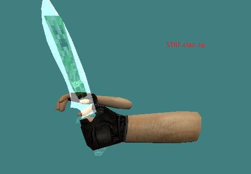 Прозрачный нож с минекрафт