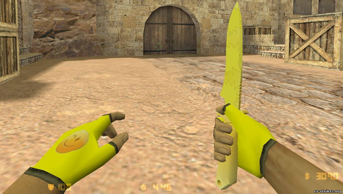 желтый нож для cs 1.6, новая модель