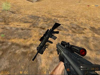 Модель оружия - SIG-552)